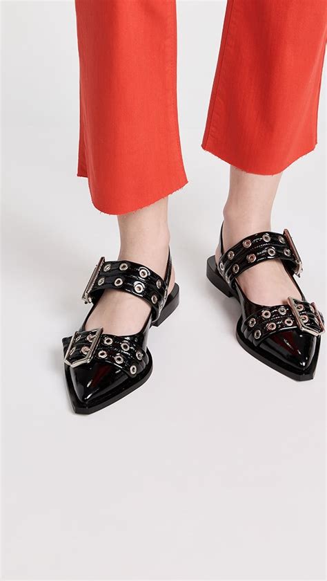 ganni buckle shoe dupe|ganni buckle ballet flats.